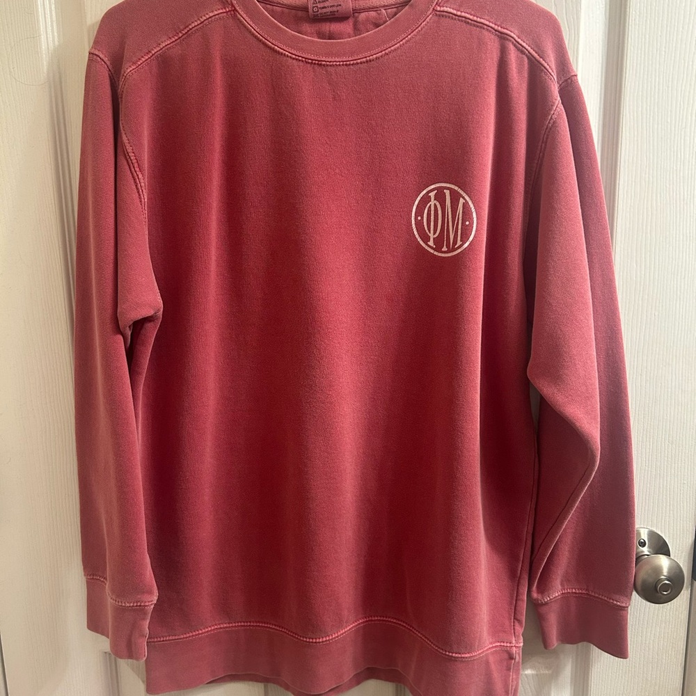Comfort Colors Men's Faded Red Crewneck Sweater‎